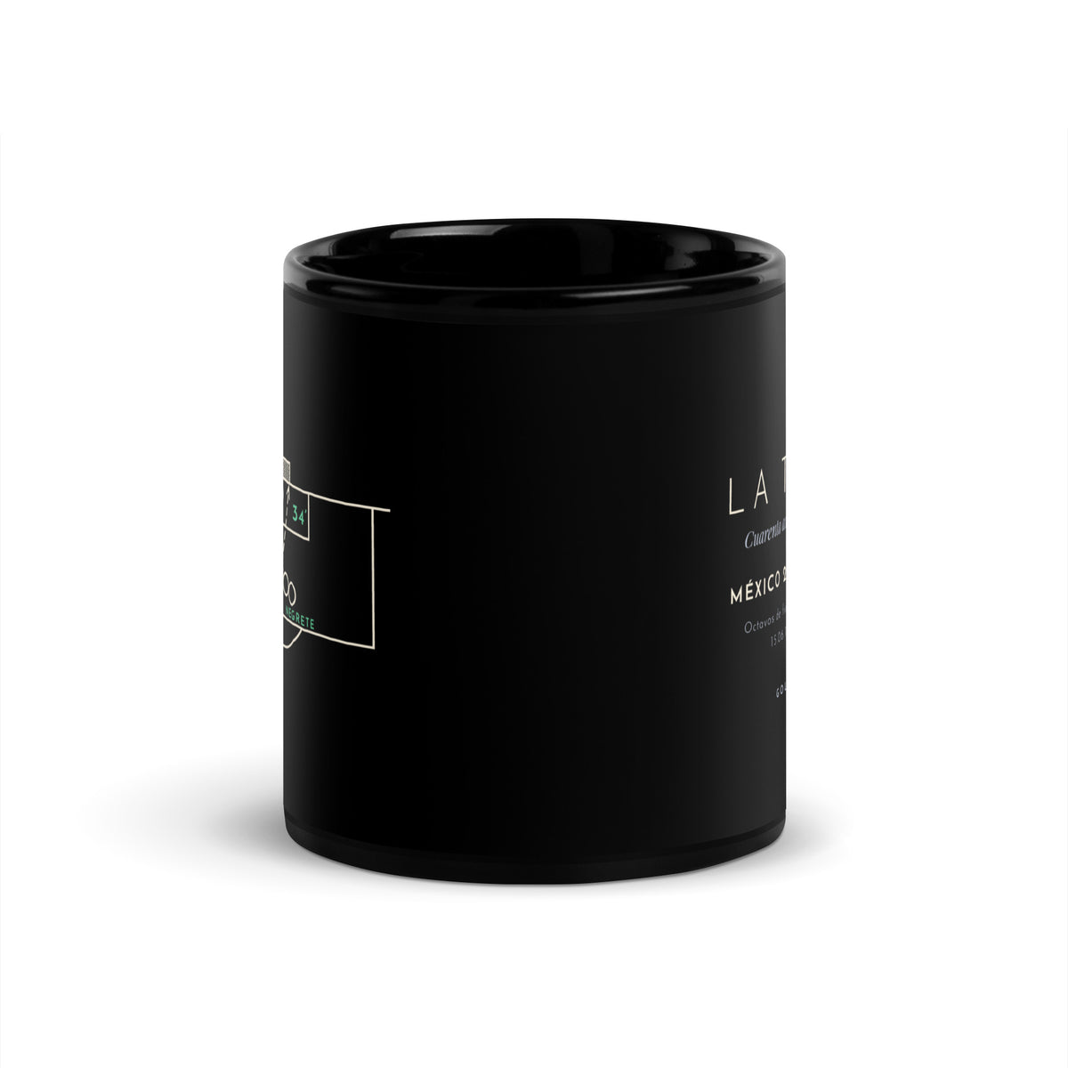 Taza negra La Tijera 1986: la jugada de La Tijera