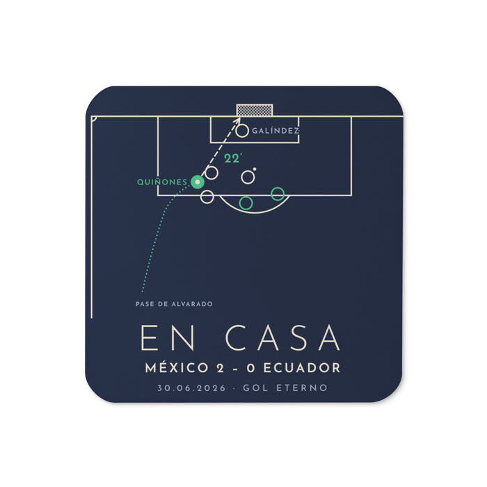 Posavasos · En Casa 2026 · México vs. Ecuador