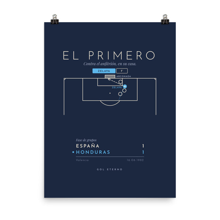Póster · El Primero 1982 · Honduras vs. España