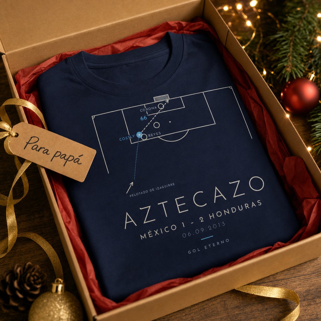 Camiseta Aztecazo 2013 de Gol Eterno en caja de regalo