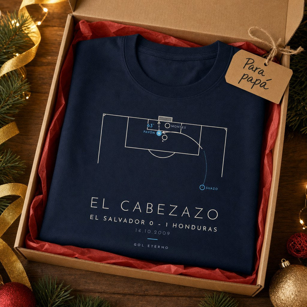 Camiseta El Cabezazo 2009 de Gol Eterno en caja de regalo