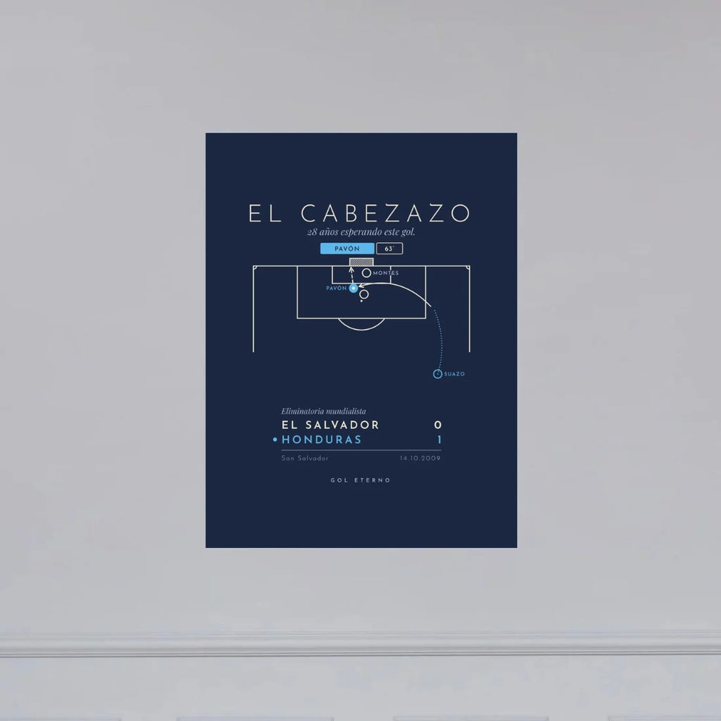 Póster El Cabezazo 2009 de Gol Eterno en la pared