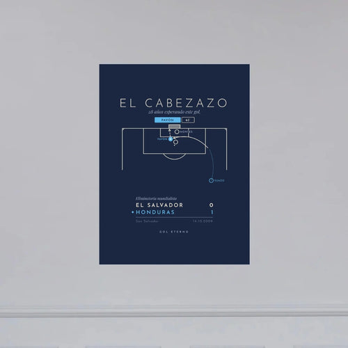 Póster El Cabezazo 2009 de Gol Eterno en la pared