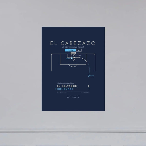 Póster · El Cabezazo 2009 · Honduras vs. El Salvador