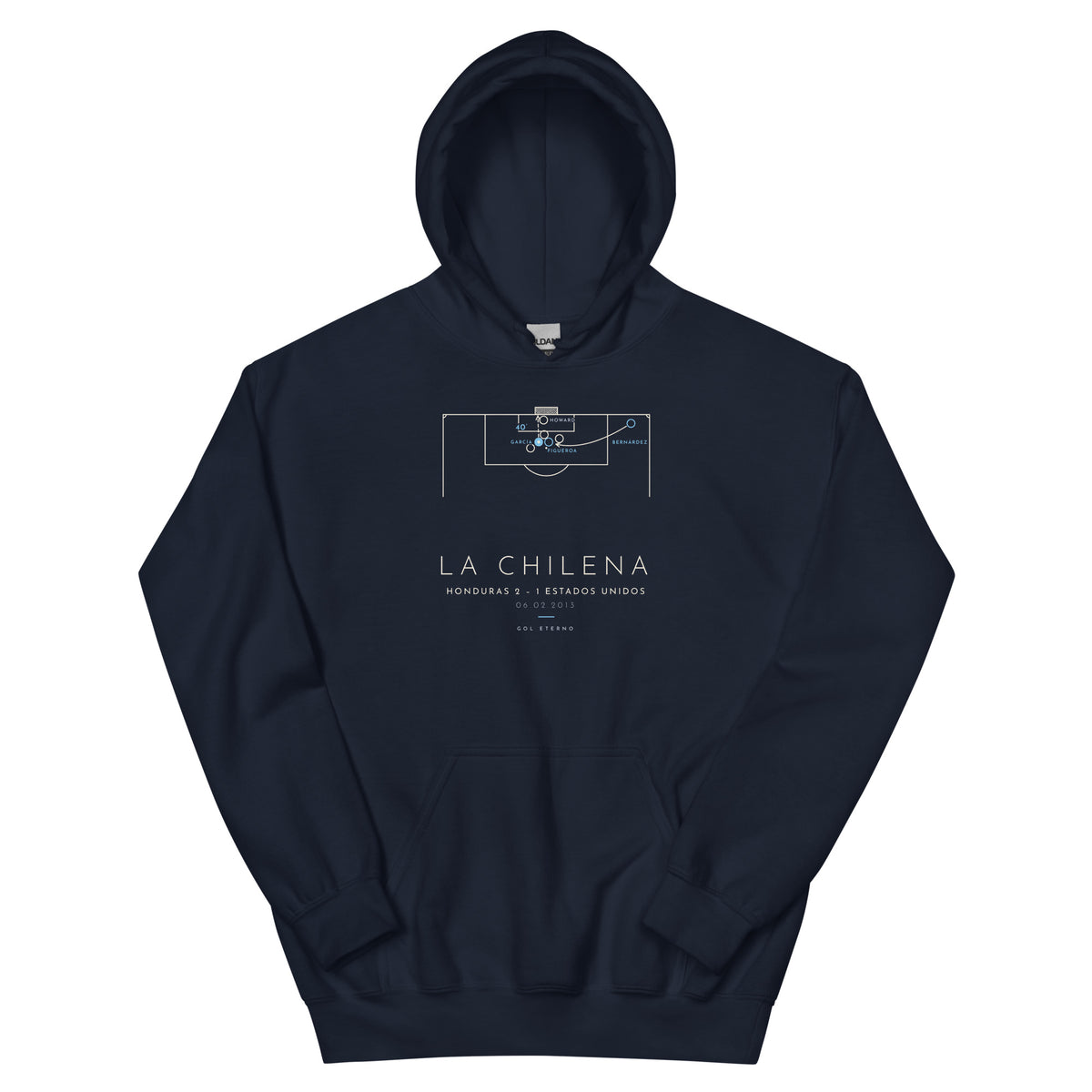Sudadera La Chilena 2013: la jugada al frente, azul marino