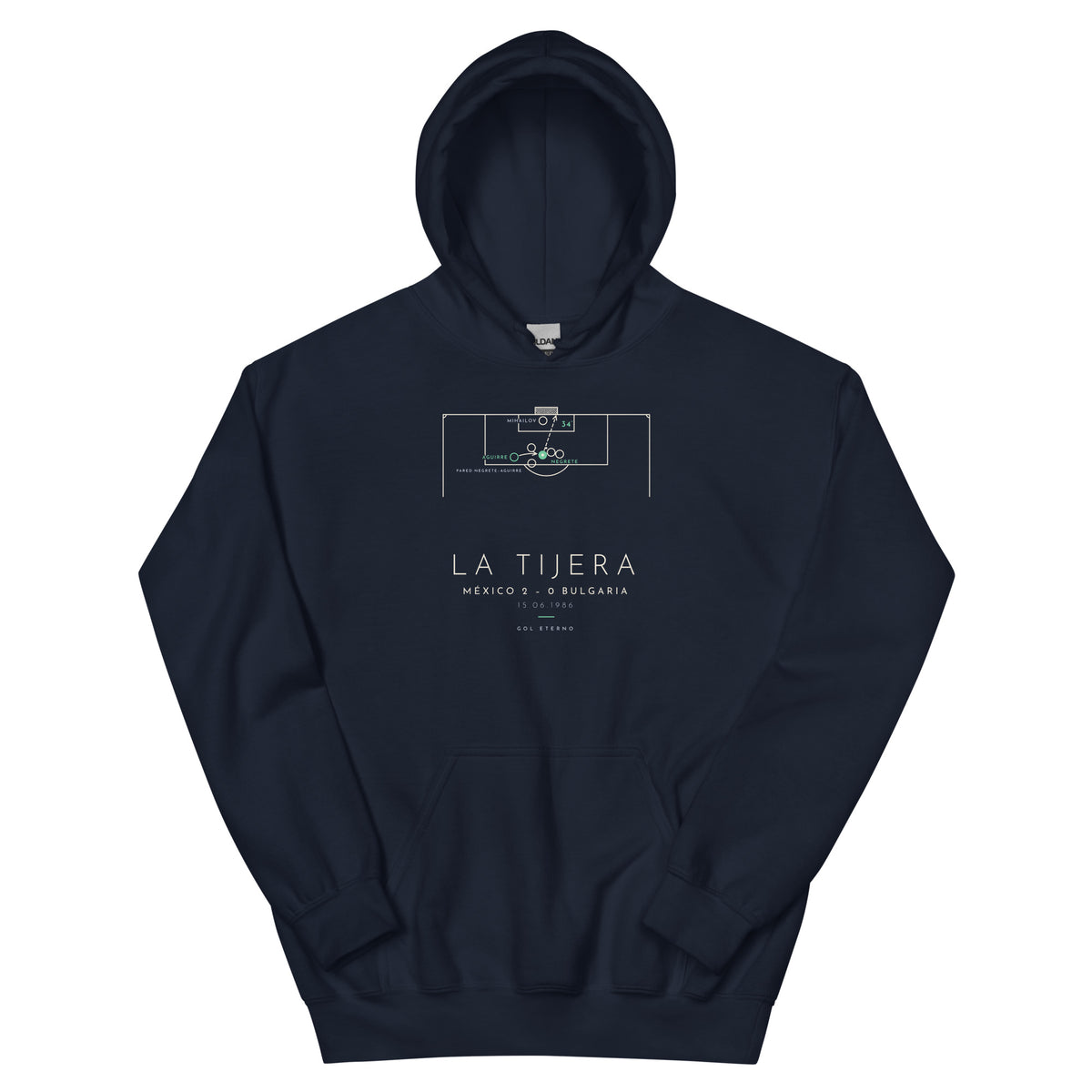 Sudadera La Tijera 1986: la jugada al frente, azul marino